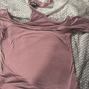 Soft felt Shirt with Choker Attached